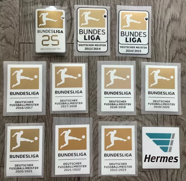 Bundesliga Deutscher Meister + Hermes Patch Badge Flicken Toppa