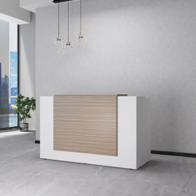 NEW 1500L Executive Reception Counter Reception Desk Office Furniture White
