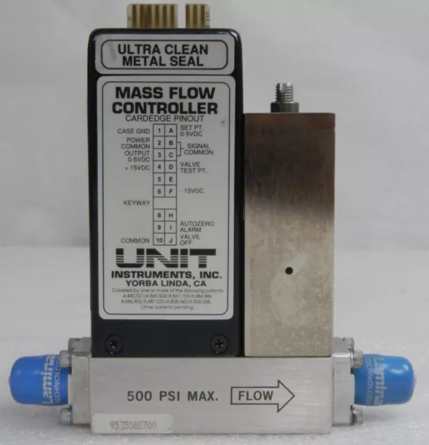 Unit UFC-1260A, Mass Flow Controller, Gas- O2, Range- 5 SLM, 1/4" M I/O VCR