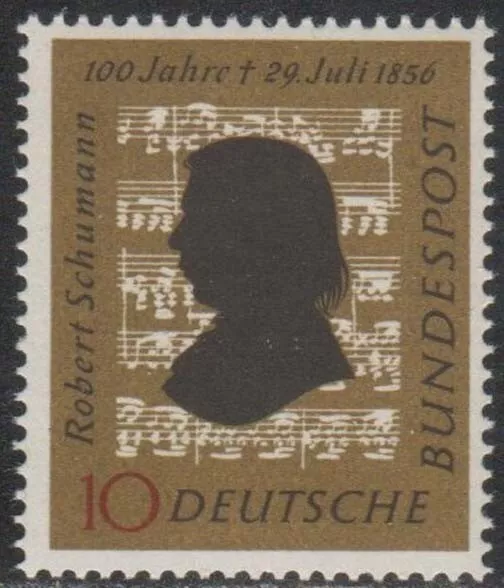 BRD 1956, Mi.-Nr. 234**, "Robert Schumann", postfrisch