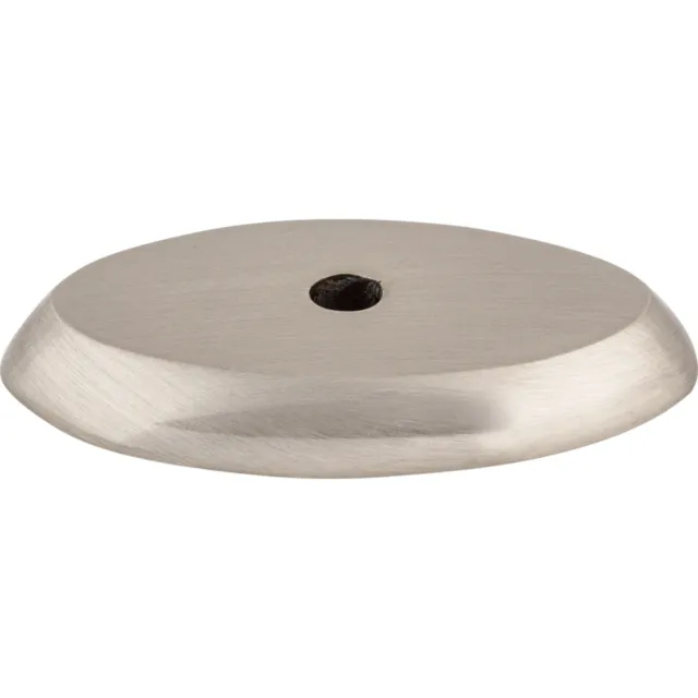 Top Knobs Cabinet  Aspen II Oval Backplate 1 1/2 Inch Brushed Satin Nickel