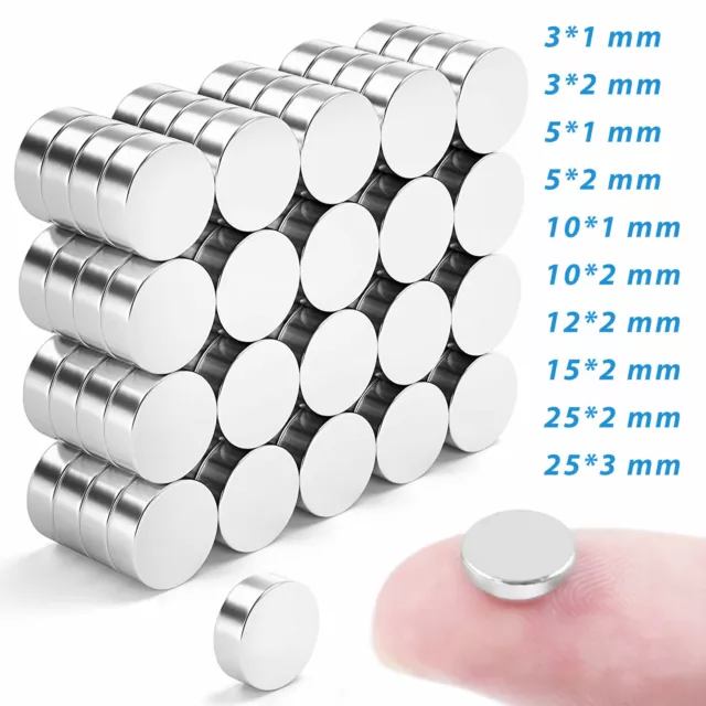 Super Strong N35 Round Disc Neodymium Mini Fridge Magnets Rare Earth