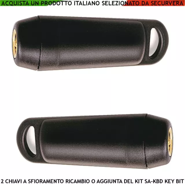 Chiave Antifurto Combivox Due Pezzi Codici Sicurezza Univoci Amica KeyBit 64 Bit