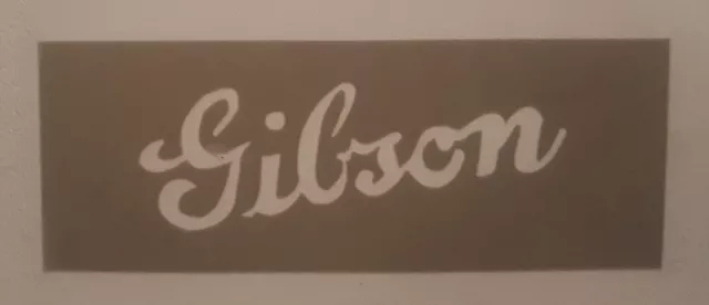 Vintage Gibson SCRIPT LOGO STENCIL 1930s -1940s