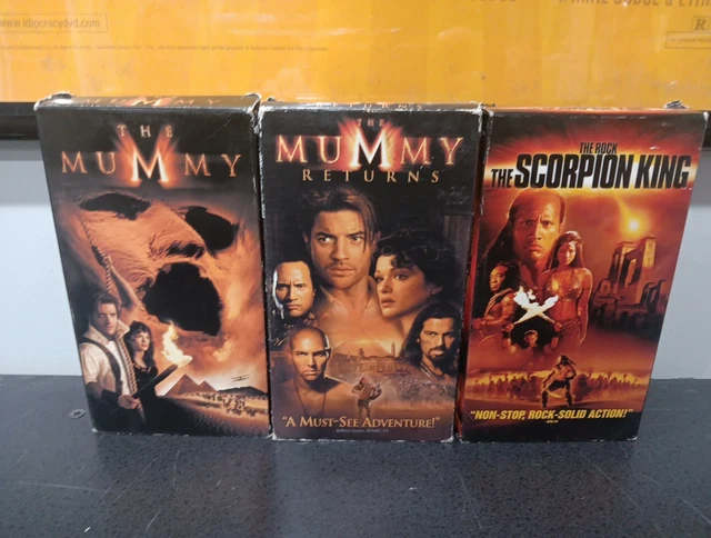THE MUMMY TRILOGY Vhs Mummy, Mummy Returns Scorpion King £9.04 ...
