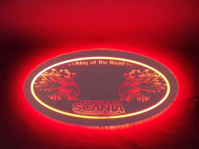 Scania LED Spiegel LKW Truckerschild Leuchtschilder Rückwandschilder