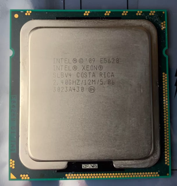 Processeur Intel Xeon E5620 2,40ghz / socket 1366 / 12Mo de cache (ref SLBV4)