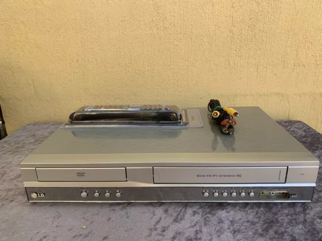 Serviced LG V181 Combo VCR DVD player + Video Recorder + Remote + RCA VHS