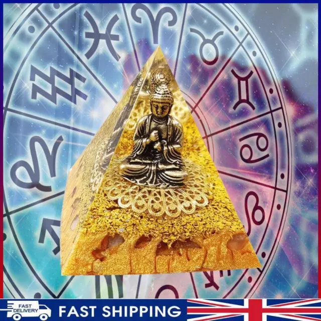 # 6cm Natural Pyramid Buddha Crystals Energy Generator Healing Crafts