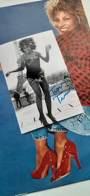 Tina Turner : Autographe Original Sur Vinyle 33 Tours Break Every Rule 1986