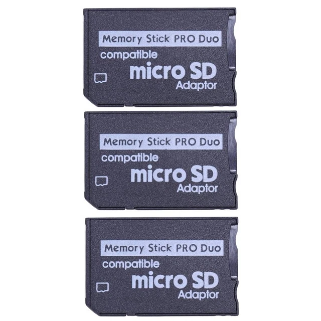 3X Recordatorio Pro Duo TF Adaptador Lector de tarjetas SDHC para & Series M7D2
