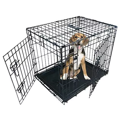 Ellie-Bo Black Standard Medium 30 inch Dog Cage