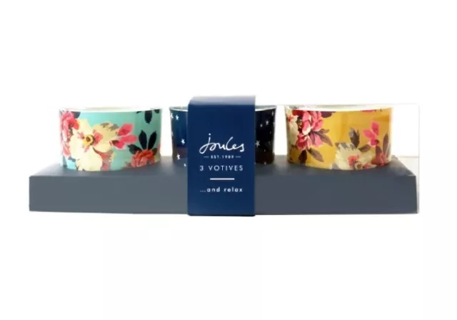 Glass Votive Candle Holder Joules Set Of 3 Brand New Great Gift Idea