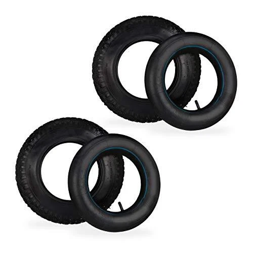 Lot De 2 Pneus VTT 26" X 1,75 Et 2 Chambres à Air 26" - Neuf - Valve Schrader