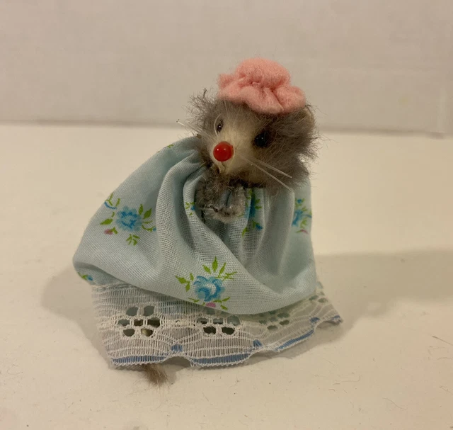 Vintage Garcia & Smith Mouse w/ Fur Figure Dress Girl Female