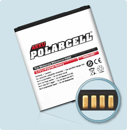 PolarCell Motorola BP6X SNN5843A 1600mAh hochleistungs-akku Batterie Accu
