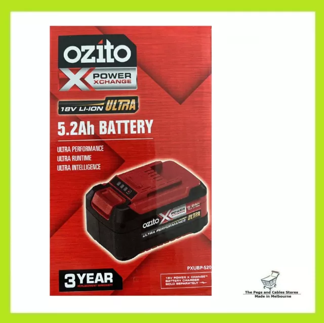 OZITO POWER X Change 18V 5.2Ah Ultra High Capacity Li Battery