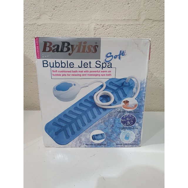 BABYLISS 8059U SOFT Quiet Bubble Water Jet Bath Spa Massage Mat w/ Hose