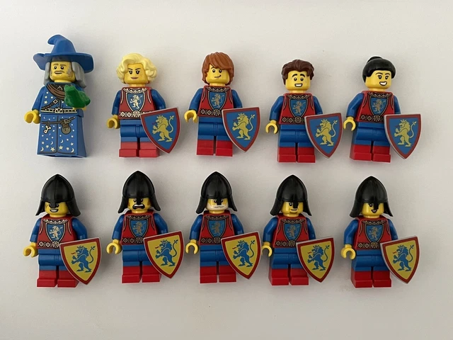 LEGO CASTLE 2024 Minifigure x 10 Lion Knight Soldier, Wizard