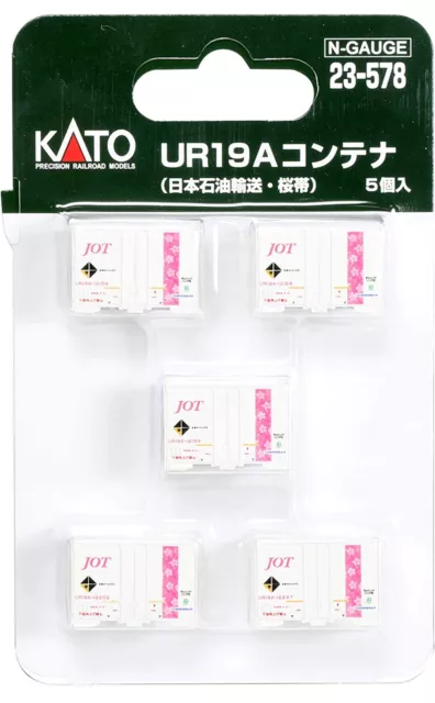N Scale Kato 23-578 UR19A Container JOT/ Sakura 5pcs. for Freight Accessories