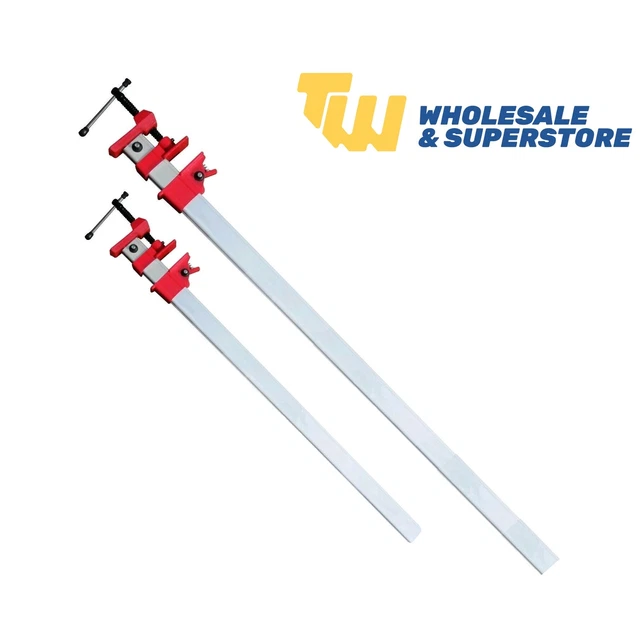 Silverline VC63 Aluminium Sash Clamp - 900mm Spring-Loaded Woodworking Tool