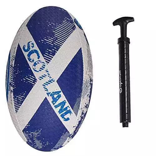 Optimum Scotland Rugby Ball Training Kids Adult Sizes 3 4 5 3
