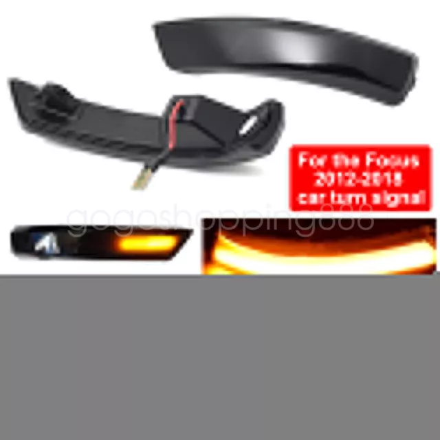 Dynamic Wing Mirror Indicator LED Turn Signal Light Lamp For Ford Focus 2 MK2