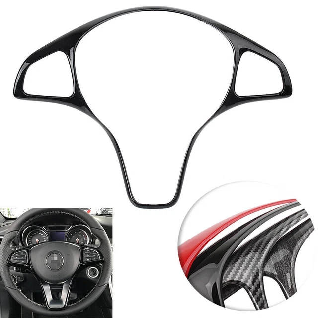 Inner Interior Steering Wheel Cover Trim for Benz A B C E S Class GLA GLC Paint