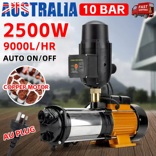 High Pressure Water Irrigation Pump Multi Stage Garden Farm House Rain Tank AUS