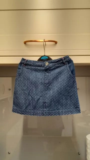 Girls Denim Skirt Age 3-4 Yrs From White Stuff.