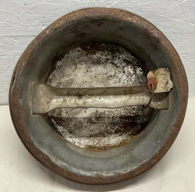 Antique Vintage 7” Milk Can Cream Lid Cover Steel Handle Top Parts