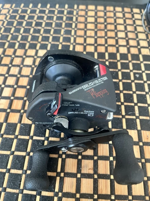 Vintage Shimano Bantam Brush Buster 10 Plus Flipping Reel Made In Japan