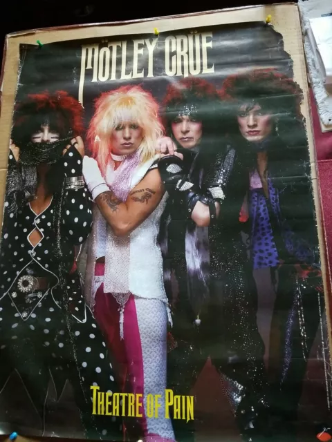 Motley Crue Theatre Of Pain Promo Poster 1985