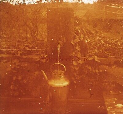 FRANCE Jardin Fontaine Photo Plaque de verre Stereo Vintage P29L20n17