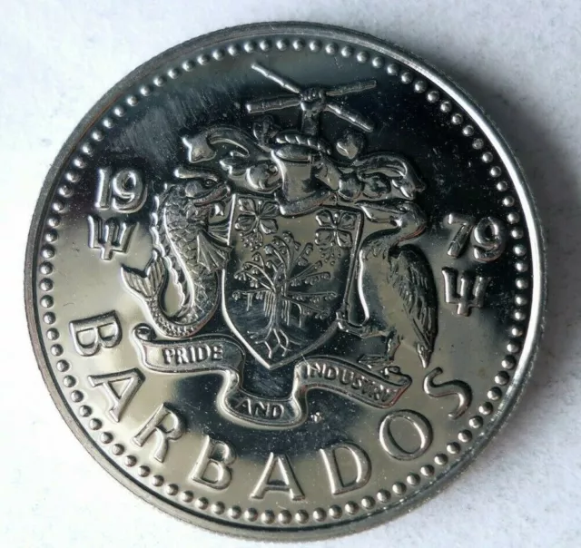 1979 BARBADOS 25 CENTS - AU/UNC - Collectible Coin Bin #402