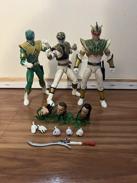 Power Rangers Lightning Collection Mighty Morphin Drakkon Green White Ranger
