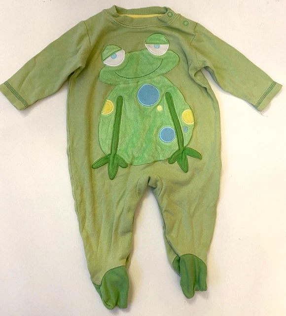 Abito per babygrow verde velluto bambino taglia 0-3 mesi George