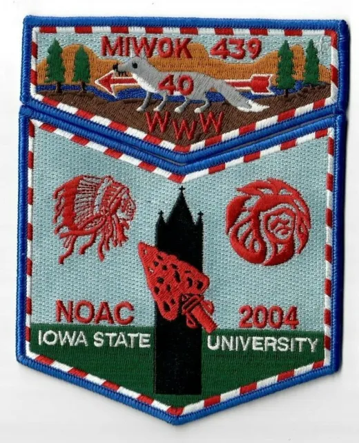 Boy Scout OA 439 Miwok Lodge 2004 NOAC Flap Set