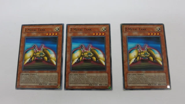3x  ( 2x 1st NM/UNP / 1x UNL  HP ) Z- METAL TANK DP2-EN007 COMMON YUGIOH