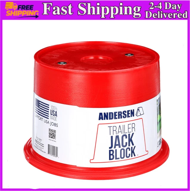 Andersen Manufacturing Trailer Jack Block with Magnets,built-in magnets