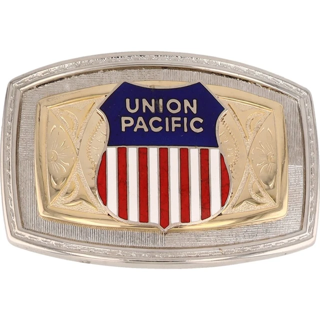 New Union Pacific Up Railroad Railway Train California Uprr NOS Vtg Belt Buckle