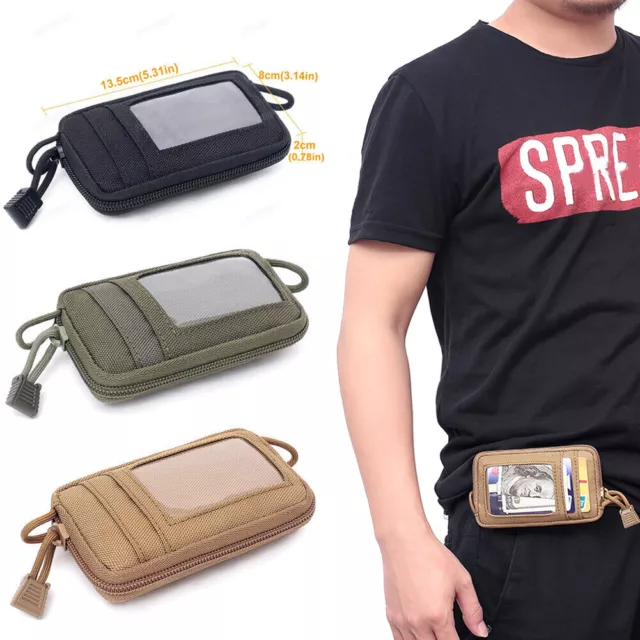 Tactical Bag Wallet Pouch Key Coin Purse Card Holder Pouch Waist Pack Outdoor US