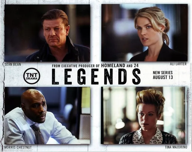 Legends ~ TNT 8" by 10" San Diego Comic Con SDCC 2014 mini poster ~ Sean Bean