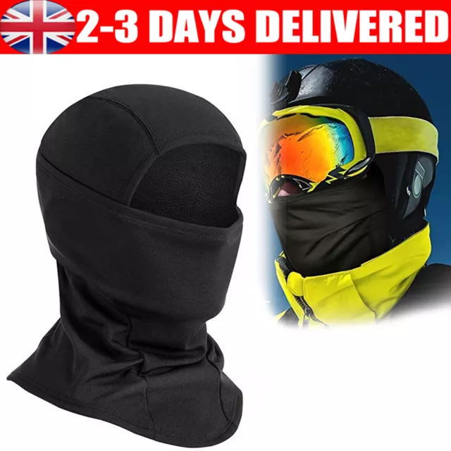 Balaclava Full Face Lycra Mask Men Women Cycling Ski Winter Warm Neck Motor bike