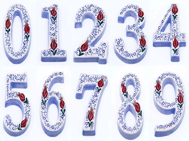 Handmade Hand Painted Door House Numbers.