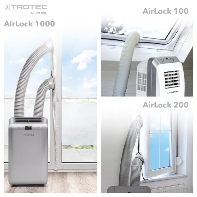 TROTEC Fensterabdichtung AirLock Hot Air Stop Klimagerät mobil Klimaanlage Klima