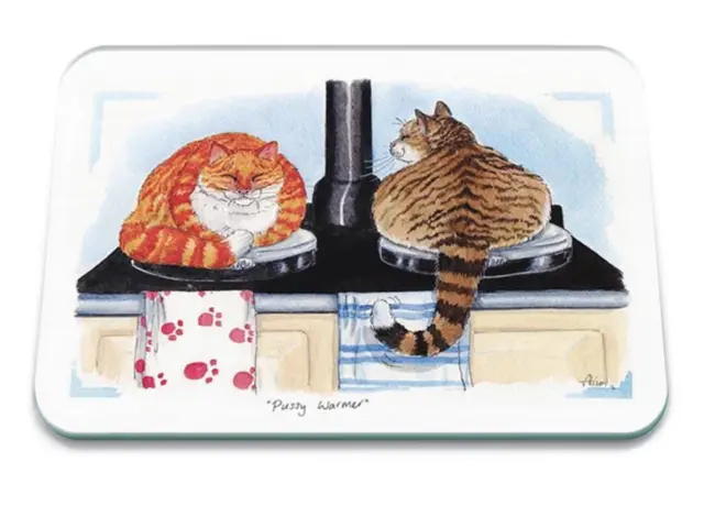 Pussy Warmer Tuftop Worktop Saver Glass Chopping Board various size