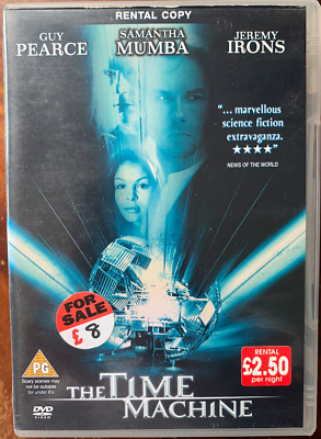 The Time Machine DVD 2002 H.G. Wells Sci-Fi Movie Remake Rental Copy