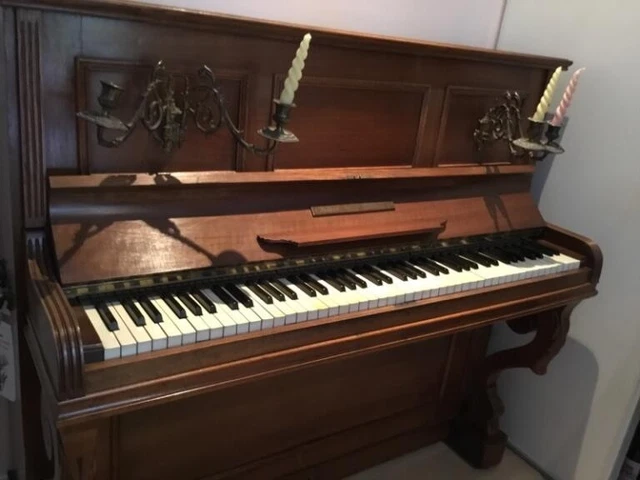 Lit double electrique, bois vernis, vintage, années 60