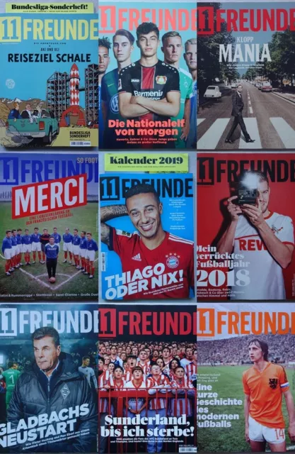 11Freunde - Magazin für Fußballkultur, Ausgabe 201 bis 209, gebraucht